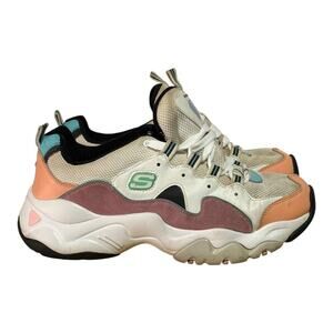 Skechers D'Lites 3.0 Zenway Pastel Sneakers Womens Size 11 Multicolor